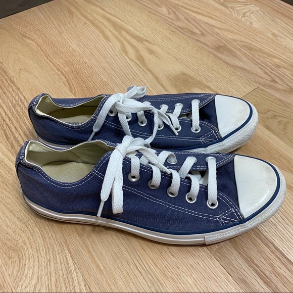 Converse Blue Low Top Sneakers Sz 9.5 Women